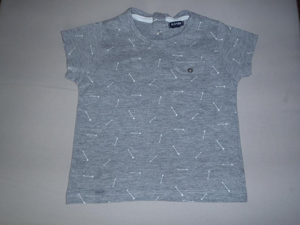t-shirt gris taille 74, Enlèvement ou Envoi, Comme neuf, Garçon, Autres types