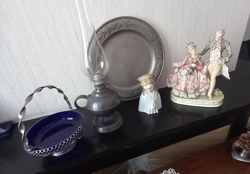 Lot de 5 objets décoratifs vintage, Antiquités & Art, Enlèvement