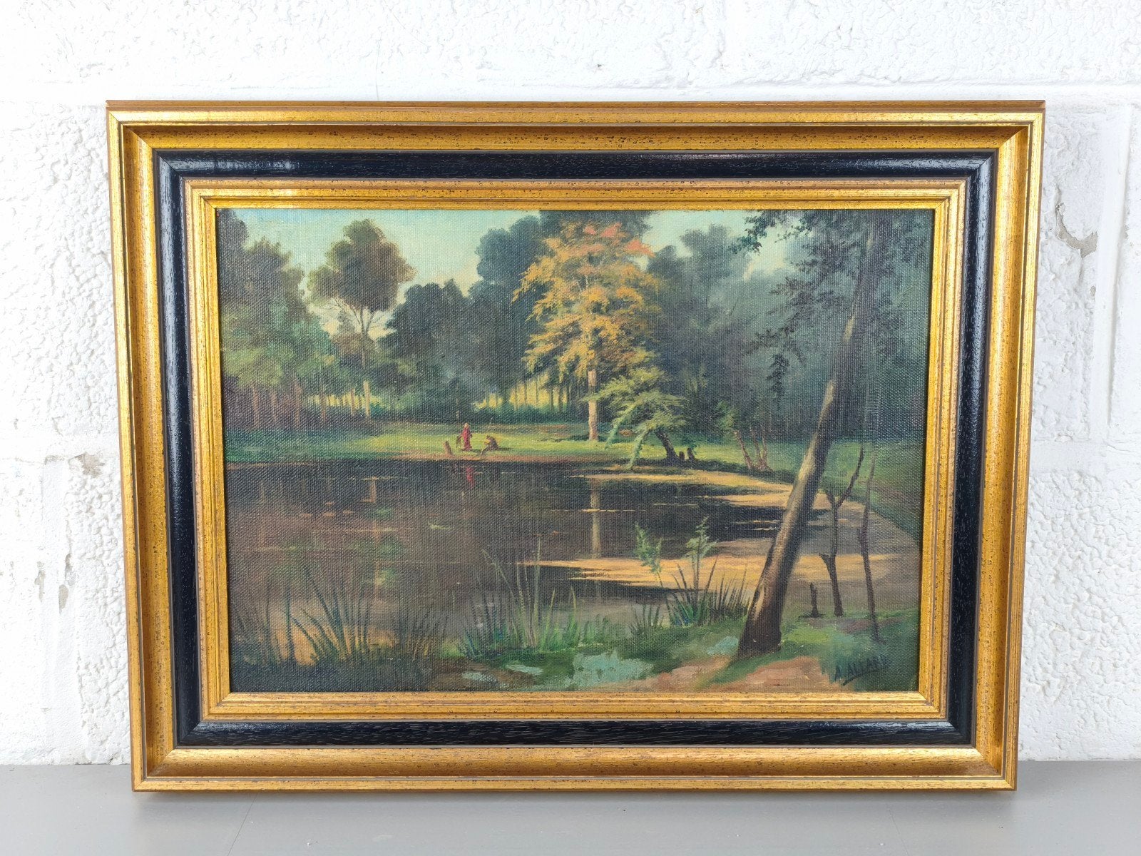 Schilderij André Marie Paul Jacques Allard, Antiek en Kunst, Ophalen of Verzenden, Vintage