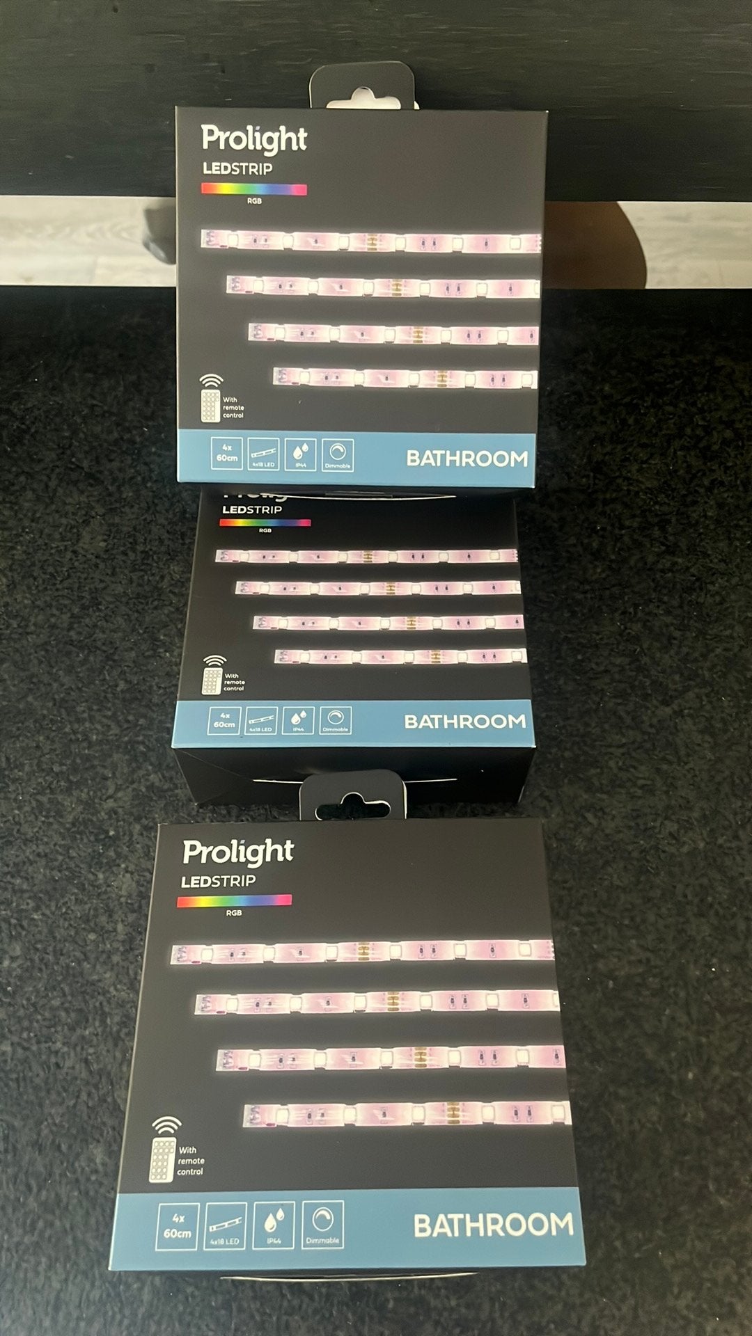 Ruban LED RGB Prolight avec télécommande – Dimmable – Neuf, Enlèvement, Neuf, Multicolore, Dimmable