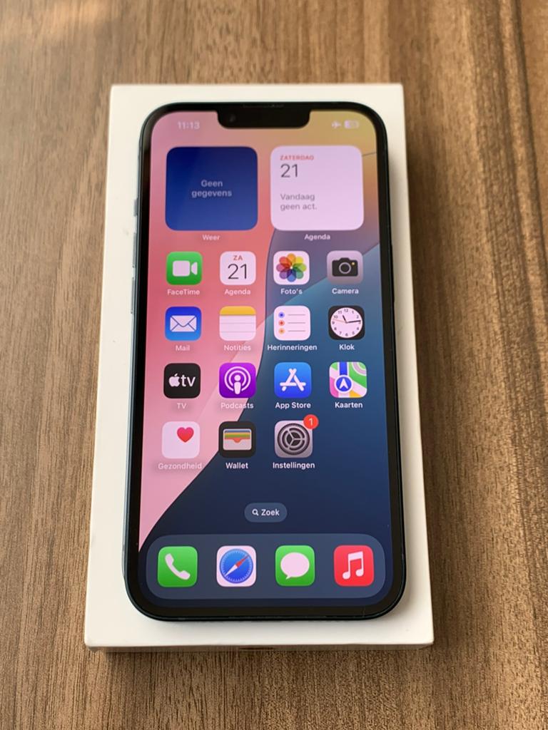 NIEUWSTAAT iPhone 14 black 128GB garantie batterij 100 %, Telecommunicatie, Mobiele telefoons | Apple iPhone, Zo goed als nieuw