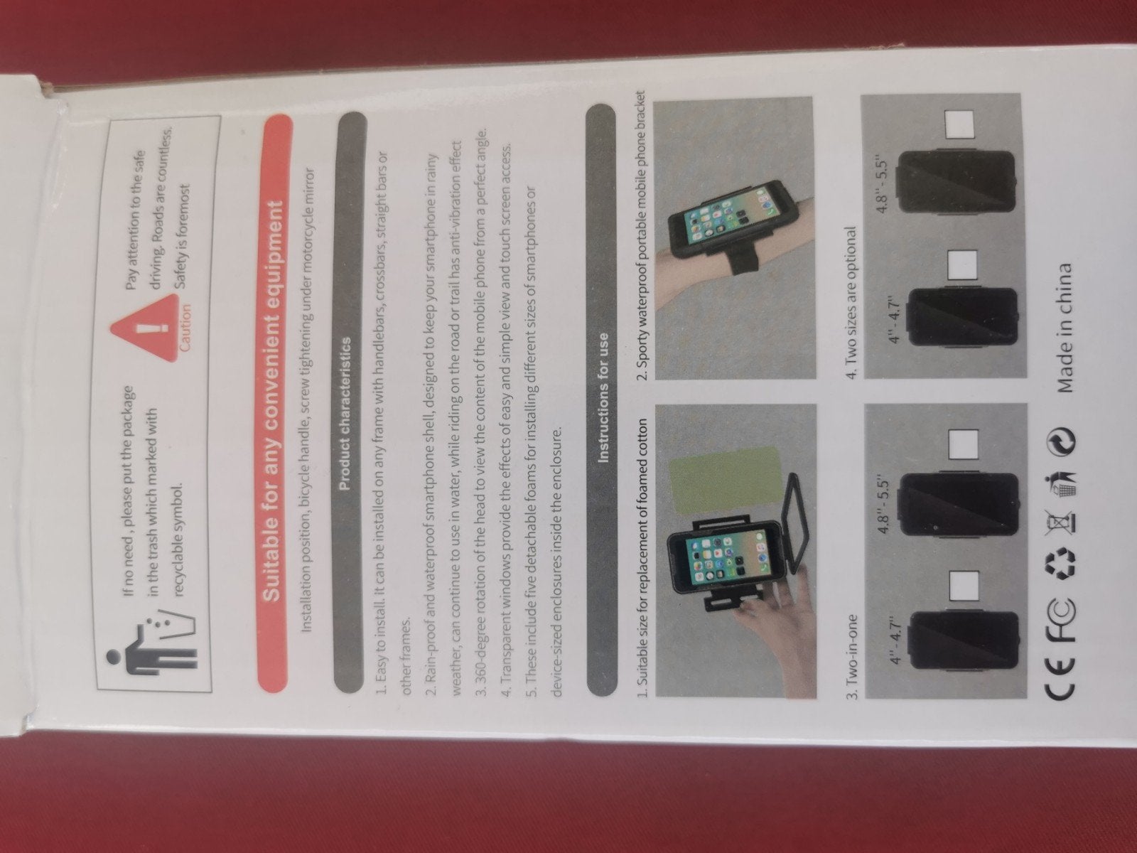 Smartphonehouder voor fiets, Ophalen, Fiets