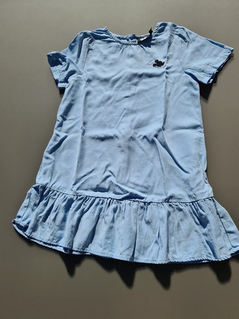 blauw kleedje, jurk, Disney, 128, Ophalen, Zo goed als nieuw