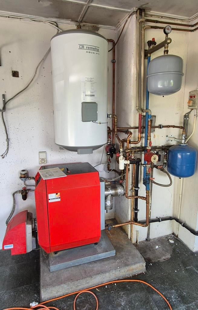 Stookolieketel met boiler Remeha Aqua Pro 150 L, Enlèvement, Utilisé