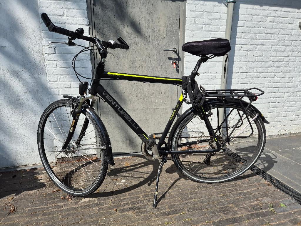 XL Herenfiets Venturelli, Gebruikt, Velgrem, Versnellingen, 61 tot 65 cm
