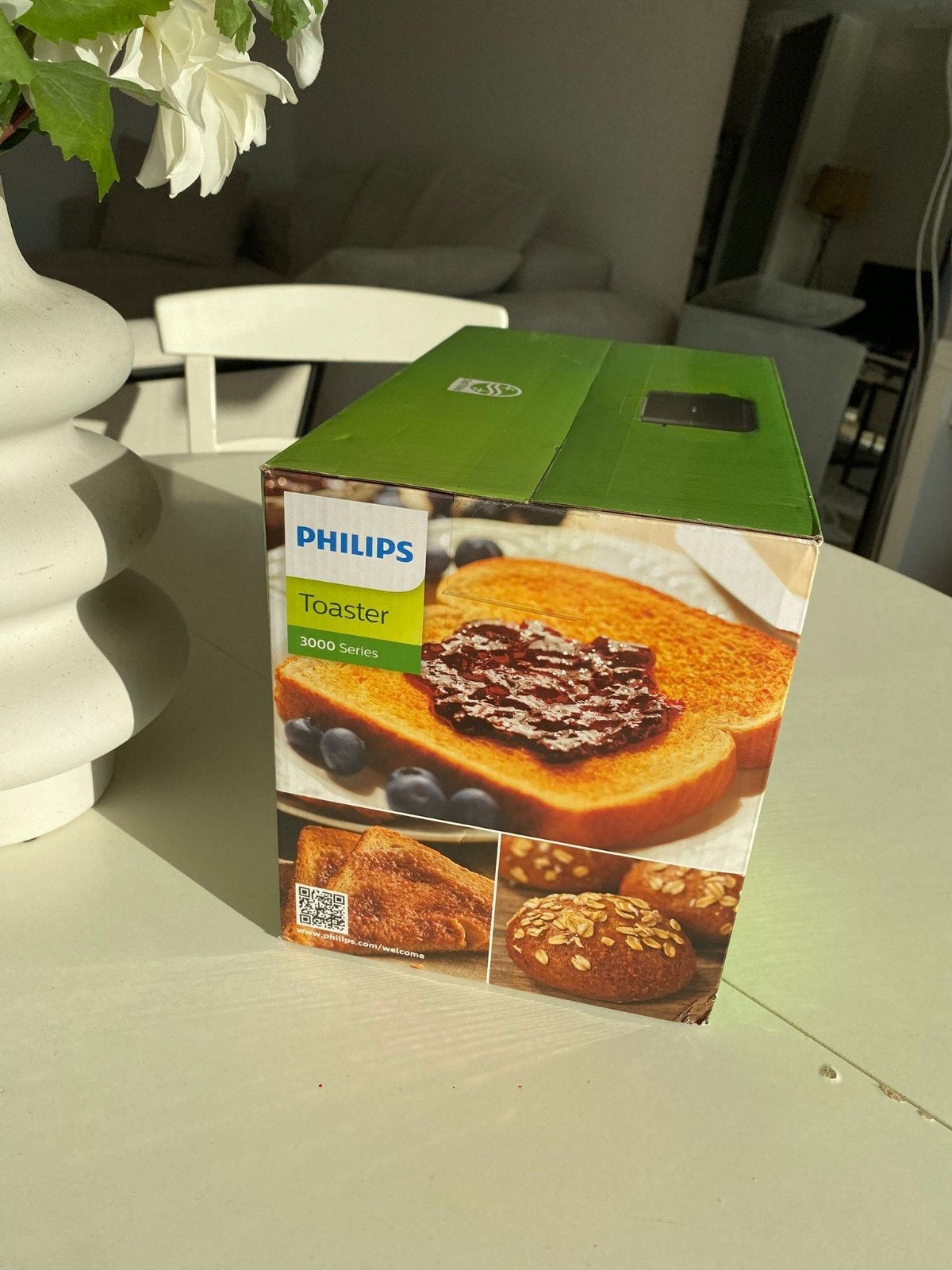 Philips Daily Collection broodrooster HD2581/90 (nieuw verze, Elektronische apparatuur, Ophalen of Verzenden, Nieuw, Uitneembare kruimellade