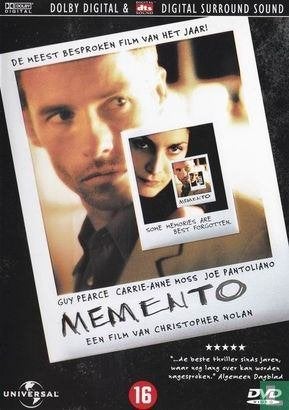 memento  ( guy pearce , carrie-anne moss ), Ophalen of Verzenden, Zo goed als nieuw