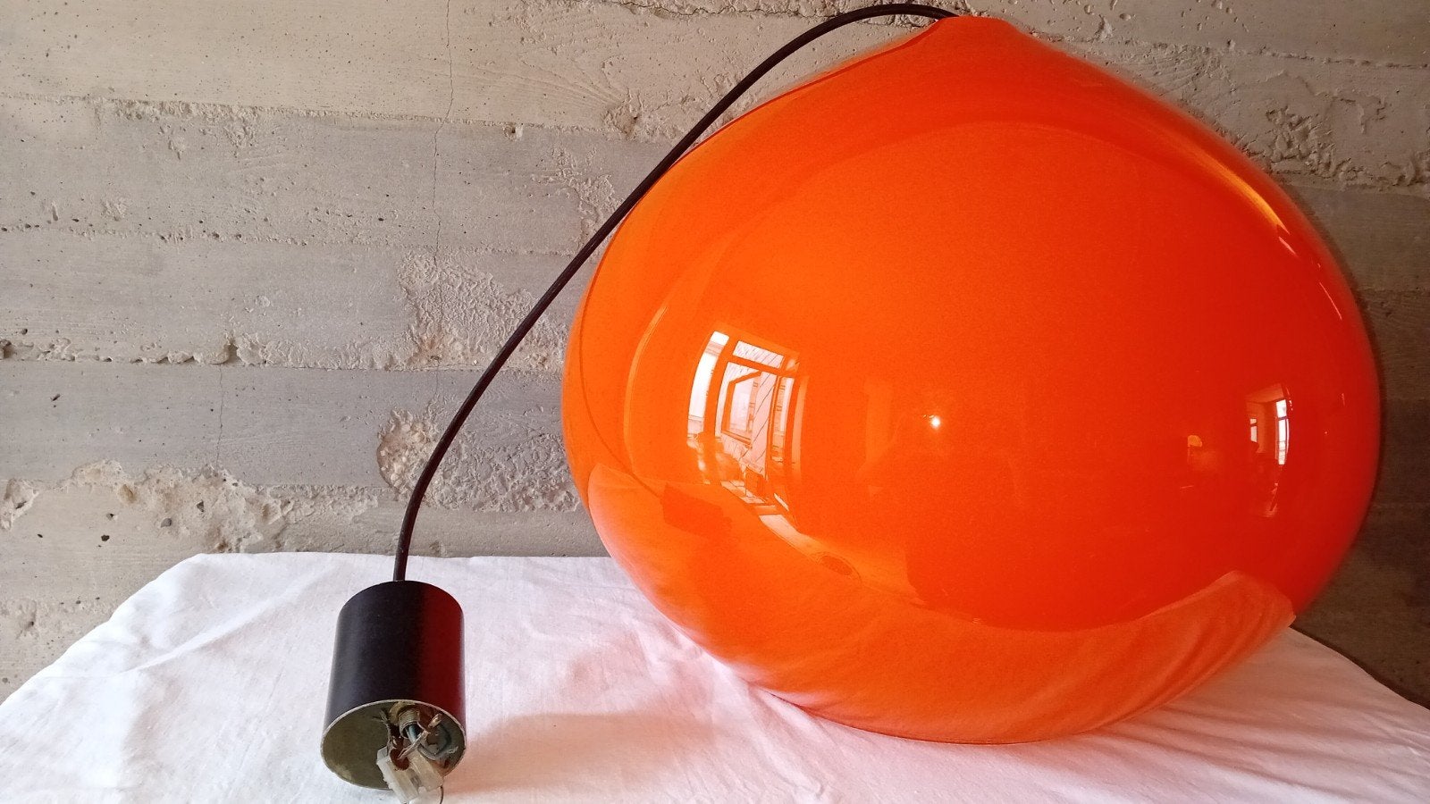 Lampe suspendue XL Vistosi « onion », Enlèvement