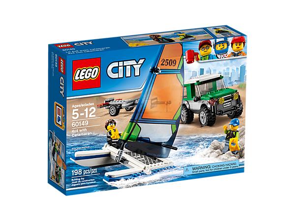 LEGO 60149 4x4 with Catamaran - City, Ophalen of Verzenden, Nieuw, Complete set, Lego