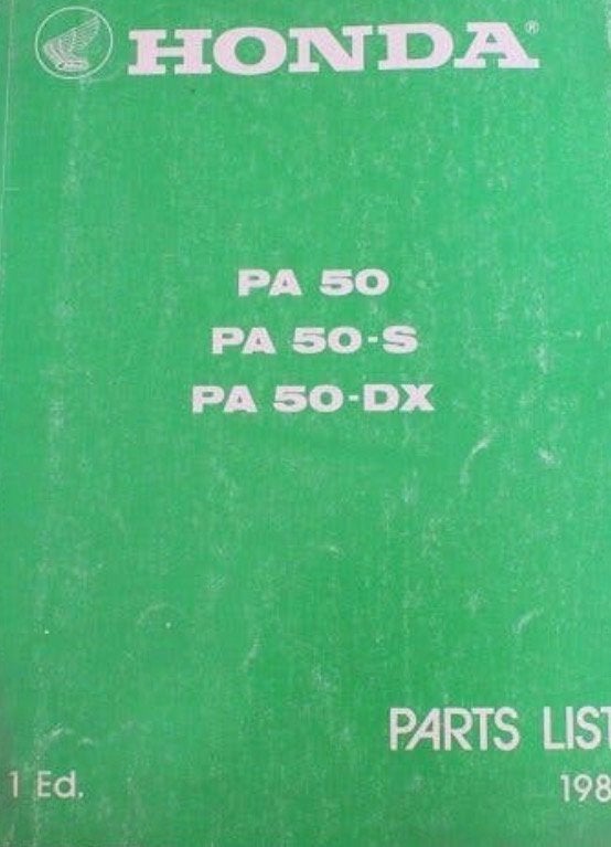 Onderdelen boek honda camino nl/frans/duits/engels, Ophalen of Verzenden, Gebruikt