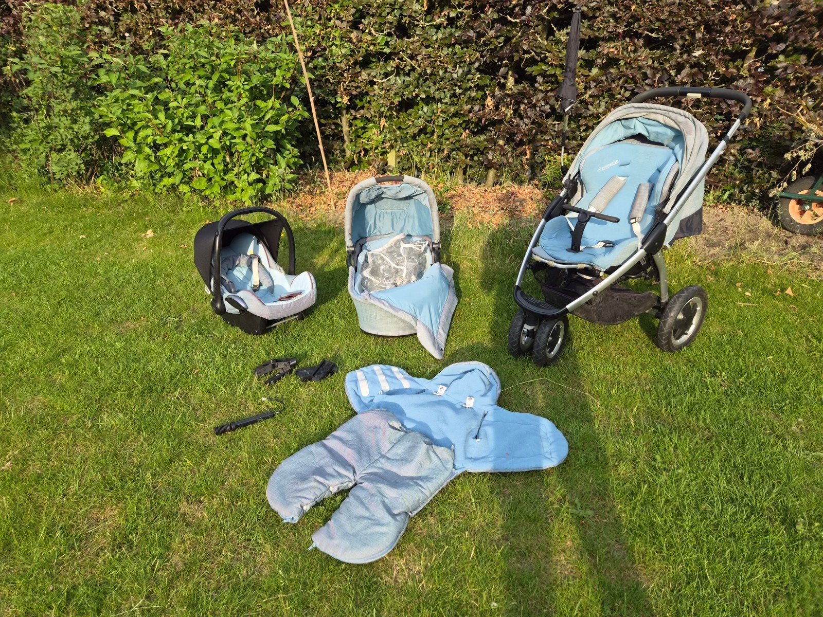 Gratis 3-in-1 kinderwagen Maxi-Cosi, Ophalen, Gebruikt, Maxi-Cosi, Verstelbare rugleuning