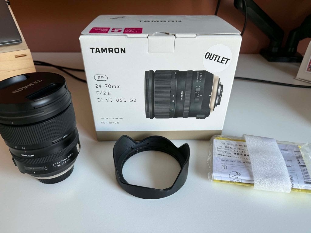Tamron 24-70mm F/2.8 Di VC USD G2 for Nikon, TV, Hi-fi & Vidéo, Lentille standard, Nikon, Comme neuf, Enlèvement