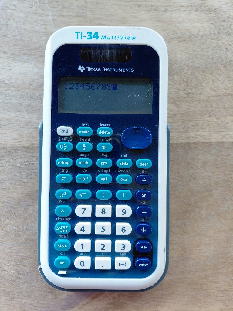 Rekenmachine Texas Instruments TI-34 Multiview, Diversen, Rekenmachines, Ophalen of Verzenden, Zo goed als nieuw