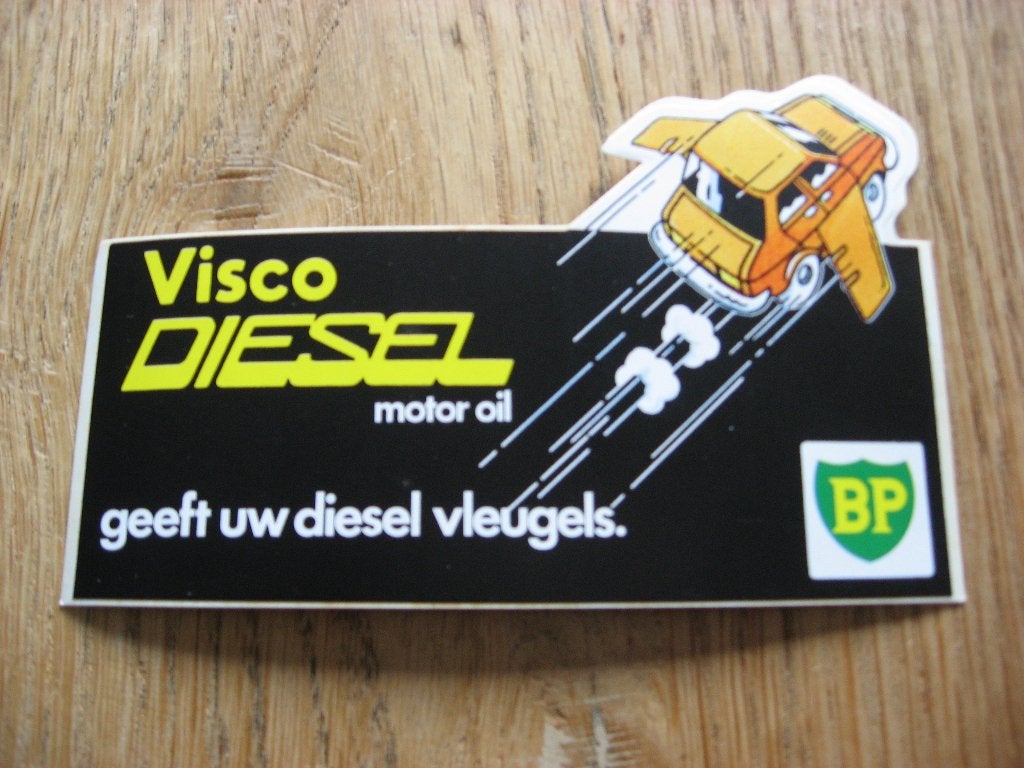 Sticker BP Visco Diesel motor oil, Enlèvement ou Envoi, Neuf, Voiture ou Moto