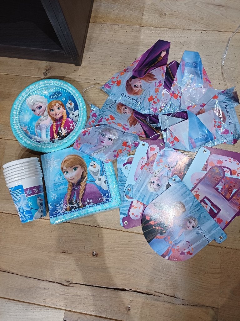 Versiering Frozen, Hobby en Vrije tijd, Feestartikelen, Ophalen of Verzenden, Gebruikt, Versiering