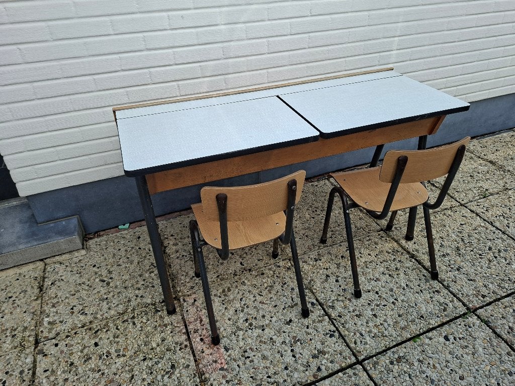 Schoolbank retro, Ophalen, Huis en Inrichting
