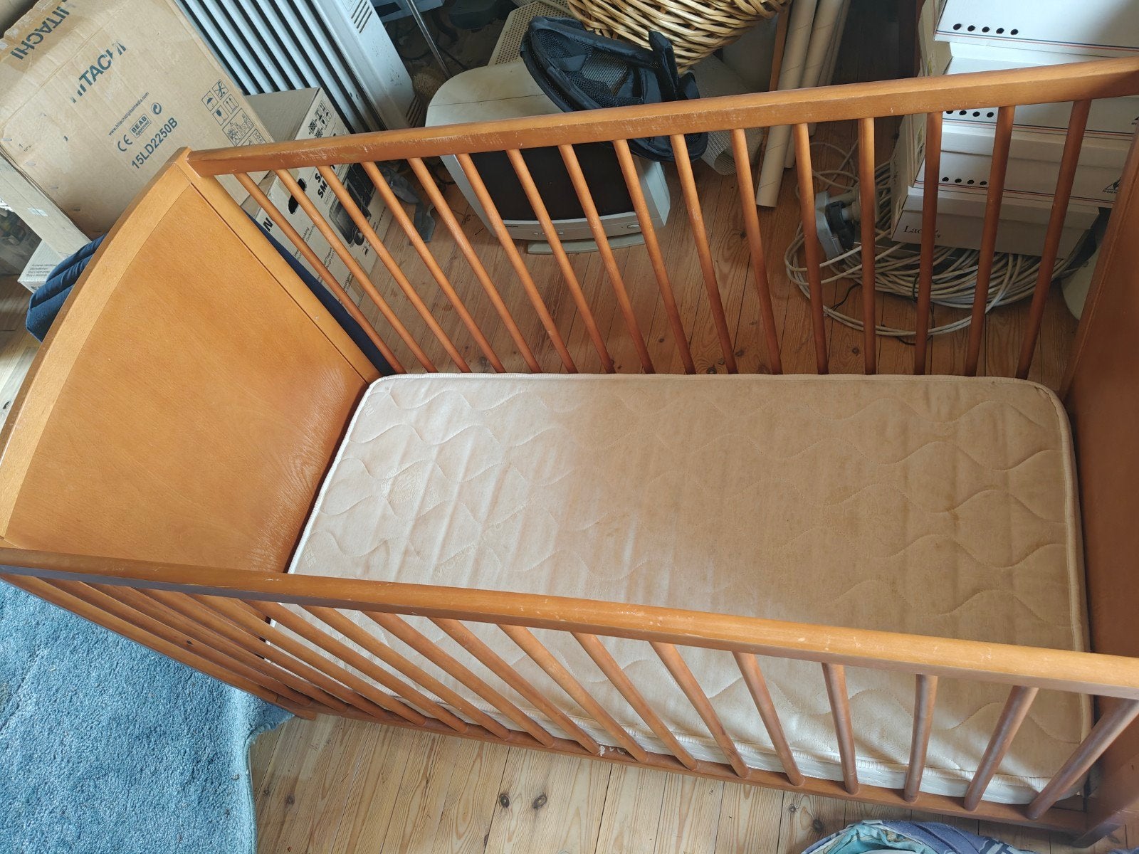 Kinderbedje met matras, Kinderen en Baby's, Ophalen