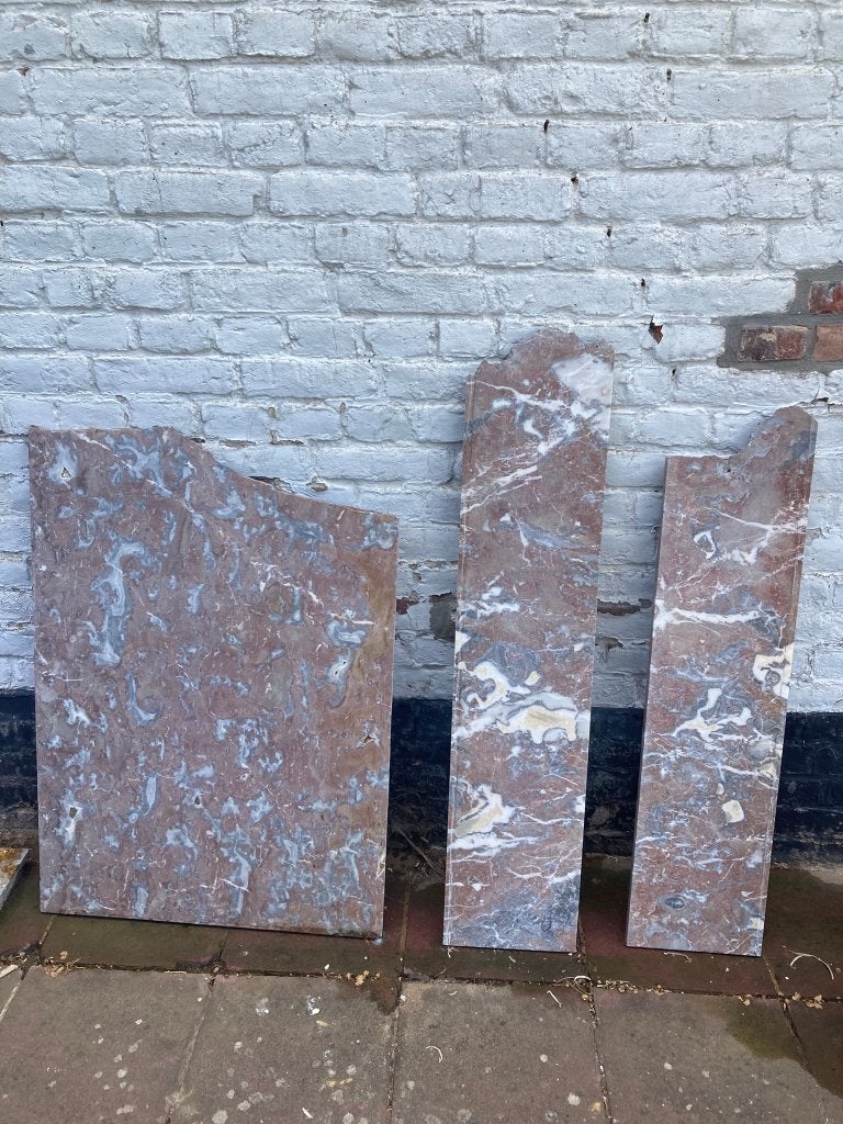 Marbre rose (gris et blanc), Bricolage & Construction, Rebords de fenêtre, Moins de 100 cm, Enlèvement, Utilisé