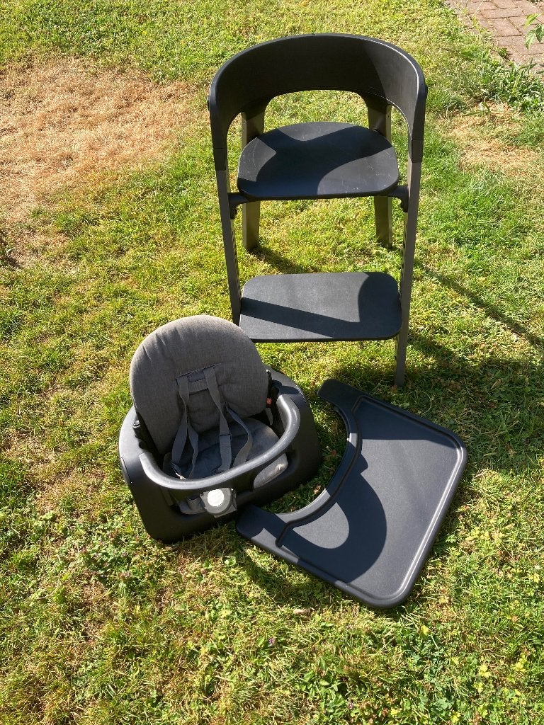 Kinder meegroeistoel Stokke steps met verklein kussen, Ophalen, Gebruikt, Meegroeistoel, Aanschuifbaar