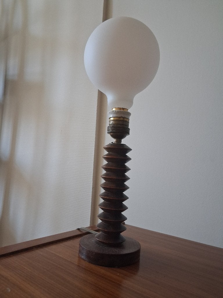 Nieuwe prijs! Prachtige jaren '60 lamp, Huis en Inrichting, Ophalen, Glas, Minder dan 50 cm, Vintage jaren '60