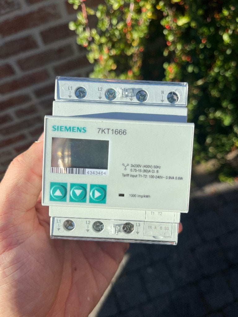 Siemens energiemeter, Ophalen of Verzenden, Nieuw, Elektriciteit