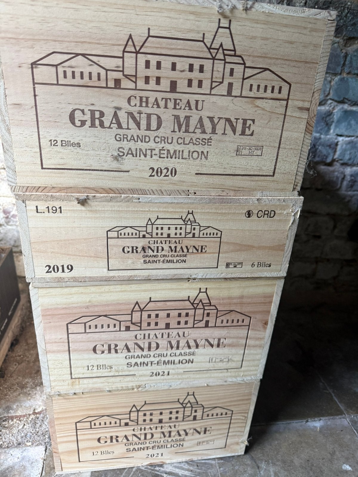 Ch. Grand Mayne St-Emilion - lot 42 flessen, Verzamelen, Ophalen, Frankrijk, Nieuw, Rode wijn