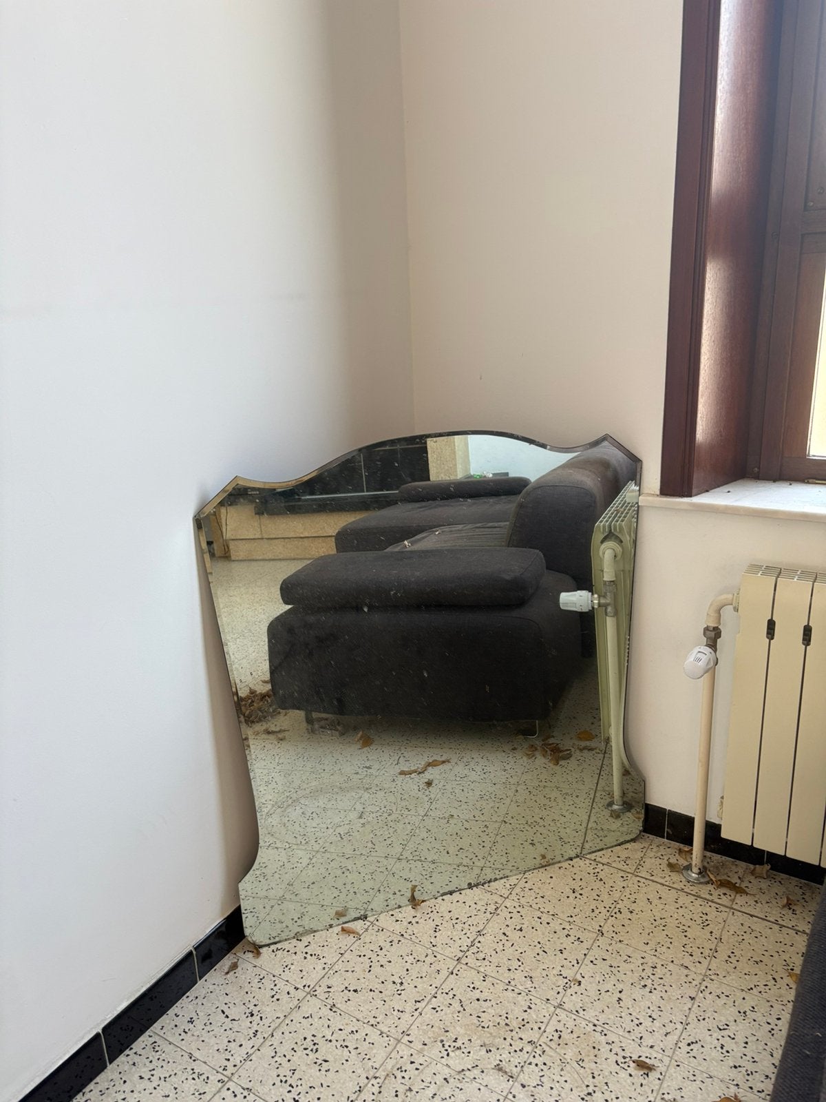 Grand miroir à fixer au mur ou à poser, Ophalen