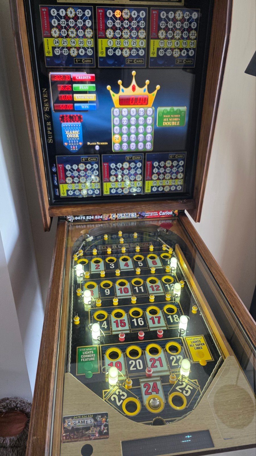 bingokast wimi Super Seven Deal or no Deal., Enlèvement, Comme neuf, Avec clés