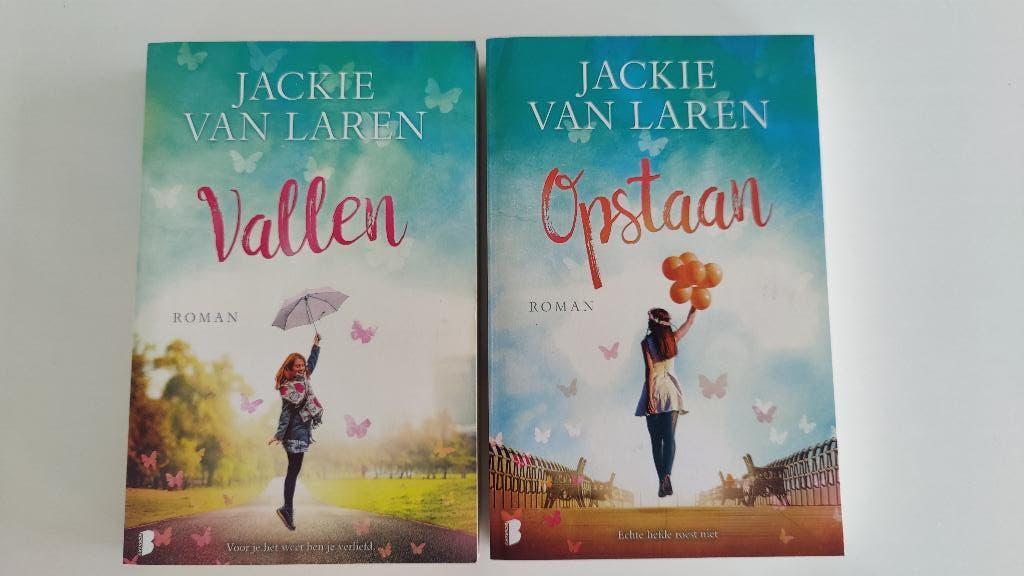 Vallen / Opstaan (2 opeenvolgende boeken), Enlèvement, Comme neuf, Jackie van Laren