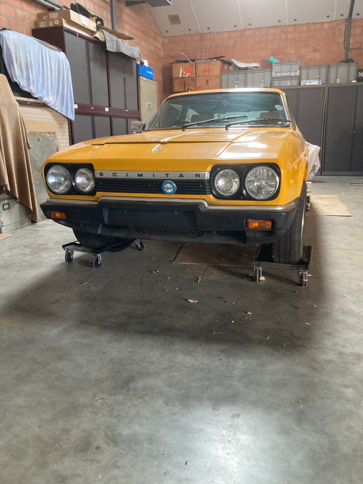 Reliant se6A, Auto's, Achterwielaandrijving, Geel, Bruin, Handgeschakeld
