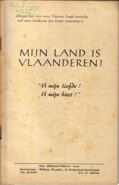 (z5) Mijn land is Vlaanderen, Verzenden, Gelezen