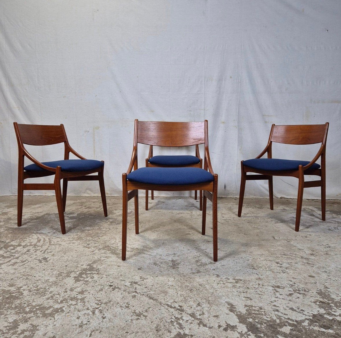 Vestervig Eriksen, chaises de salle à manger vintage ‘60, Enlèvement