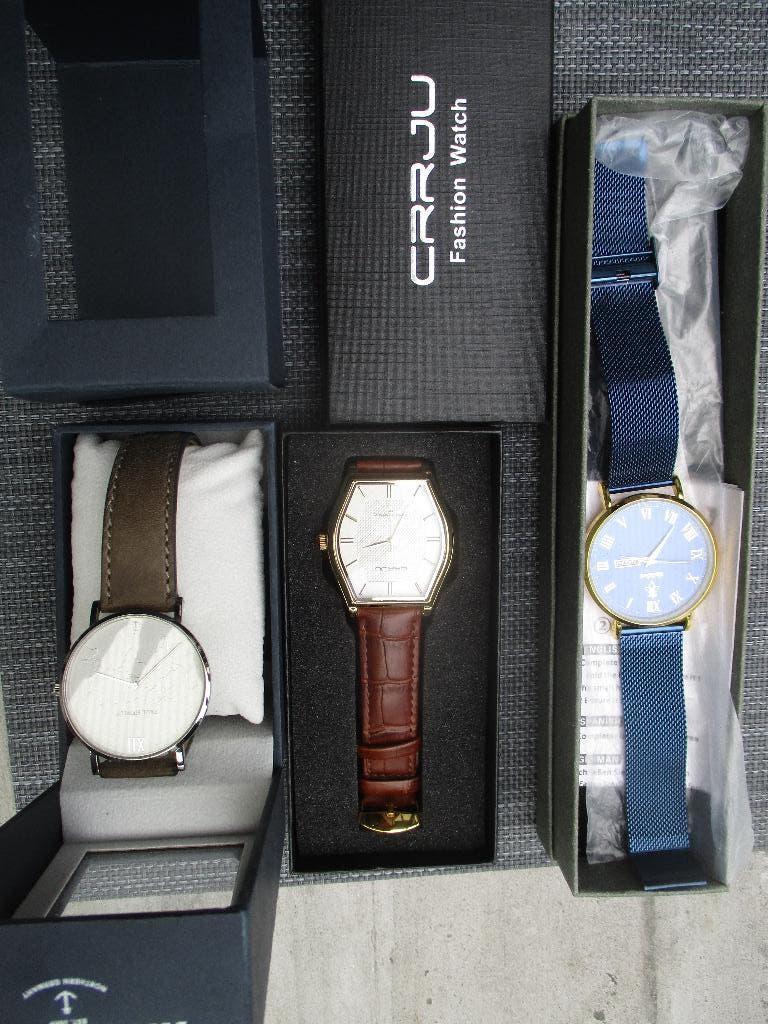 herenhorloges, Handtassen en Accessoires, Horloges | Heren, Nieuw, Polshorloge, Overige merken, Overige materialen, Leer, Ophalen of Verzenden