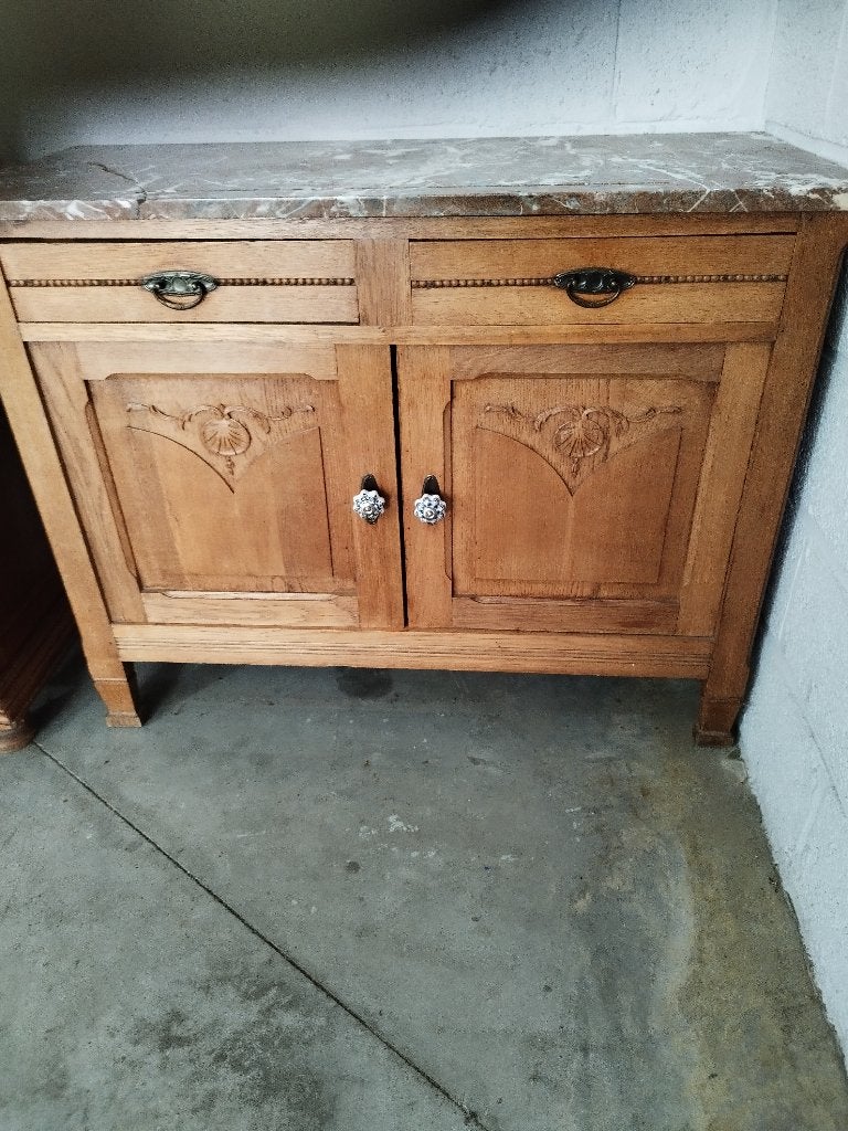 Commode avec marbre, 25 à 50 cm, Moins de 100 cm, Comme neuf, 100 à 150 cm
