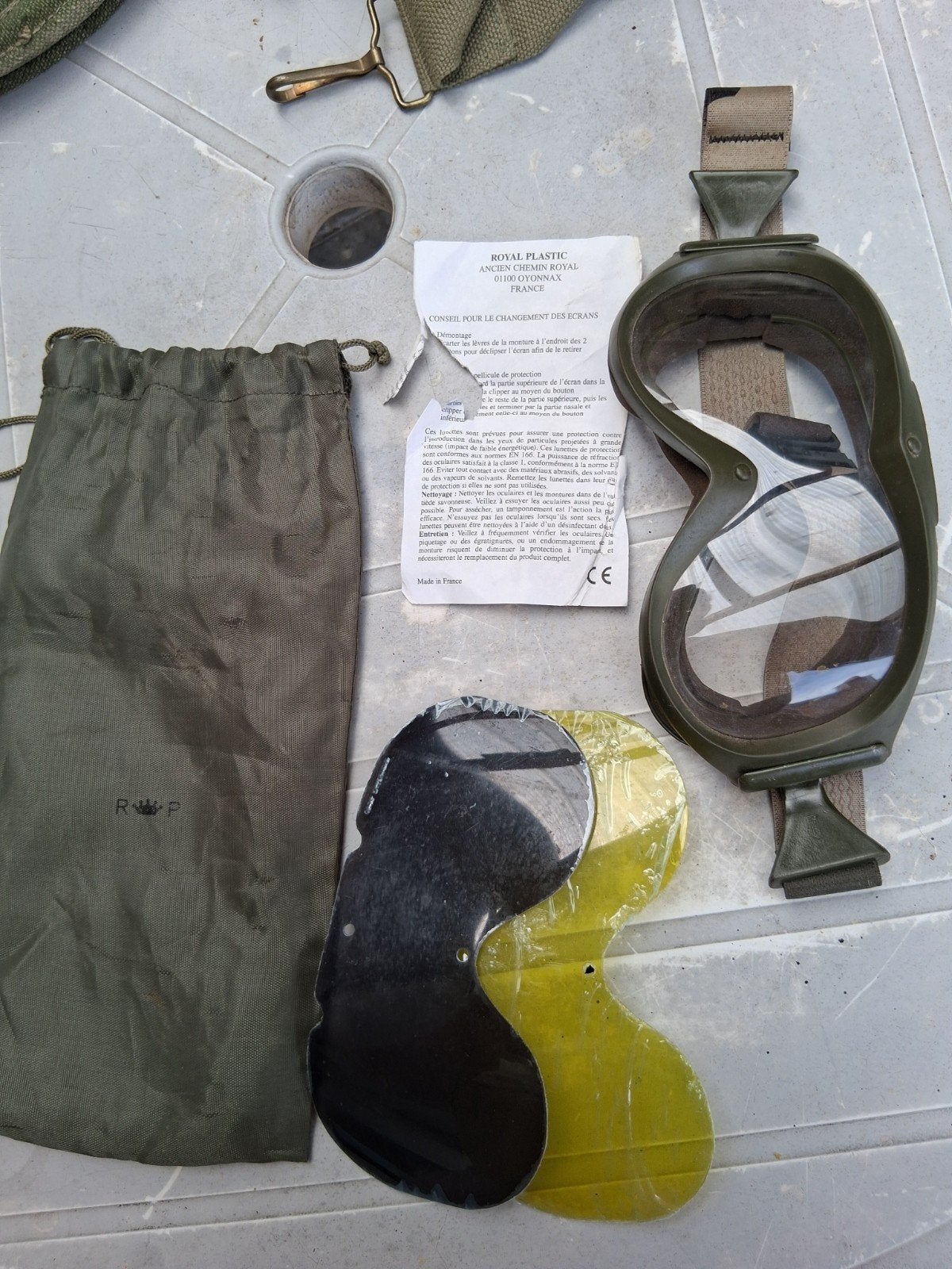 Stof Motor bril wo2, Ophalen of Verzenden