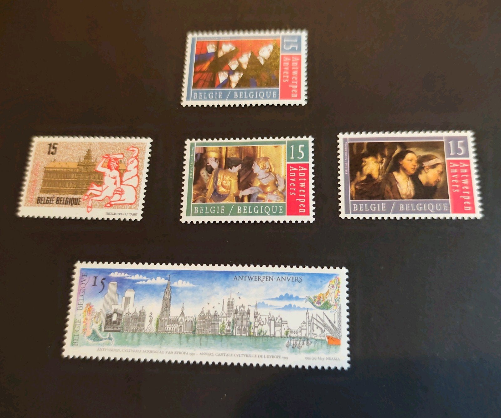 2495/98 Antwerpen 93 culturele hoofdstad v europa, Timbres & Monnaies, Timbres | Antilles néerlandaises, Enlèvement ou Envoi