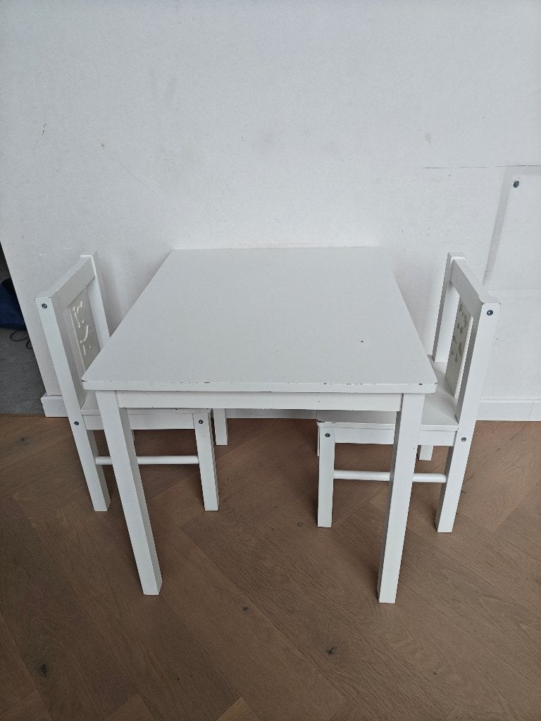 Tafeltje met 2 stoeltjes, Ophalen, Gebruikt, Tafel(s) en Stoel(en)