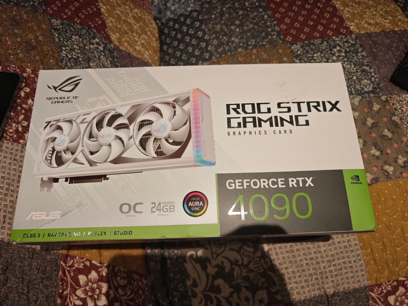 RTX 4090 Asus rog strix white oc te koop, Computers en Software, Videokaarten, Ophalen of Verzenden