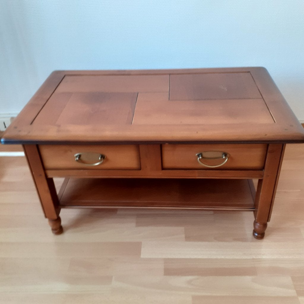 table de salon en merisier, Maison & Meubles, Comme neuf, Enlèvement, Moins de 50 cm, 5 – 50
