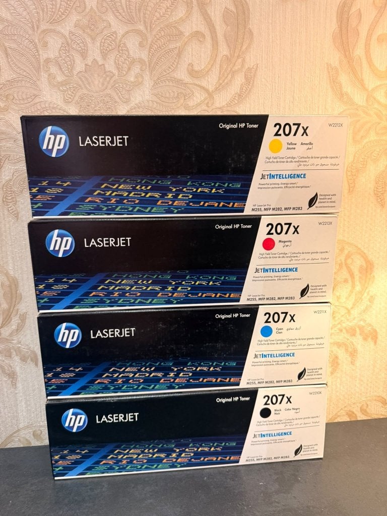 Original HP Toner 207x JET INTELLIGENCE   4 PIECSS, Computers en Software, Kleur printen, Printer, Nieuw, HP