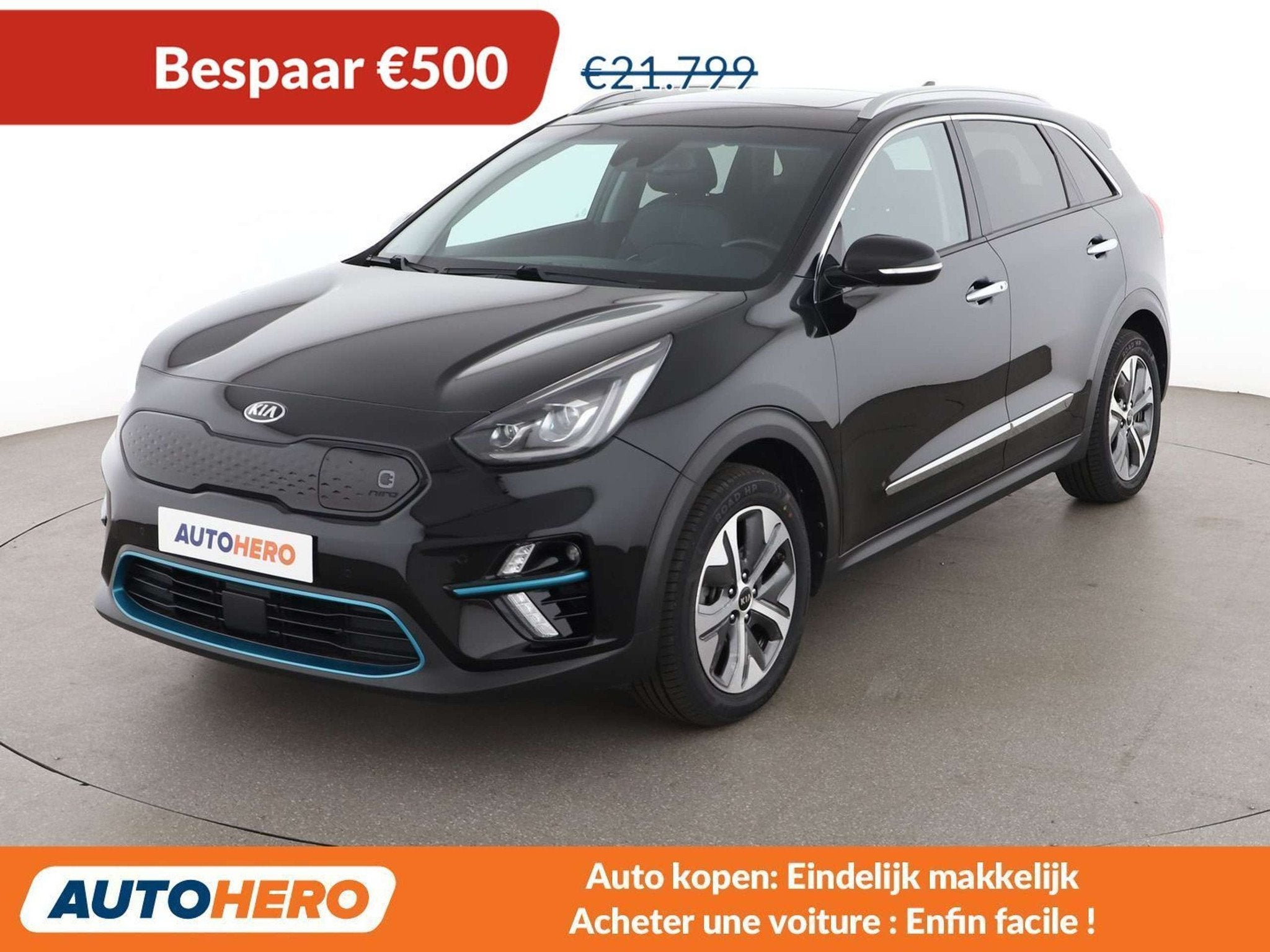 Kia e-Niro electric drive 150 kW Spirit (automatique), Autos, Kia, Cuir, Achat, Anti démarrage, Noir