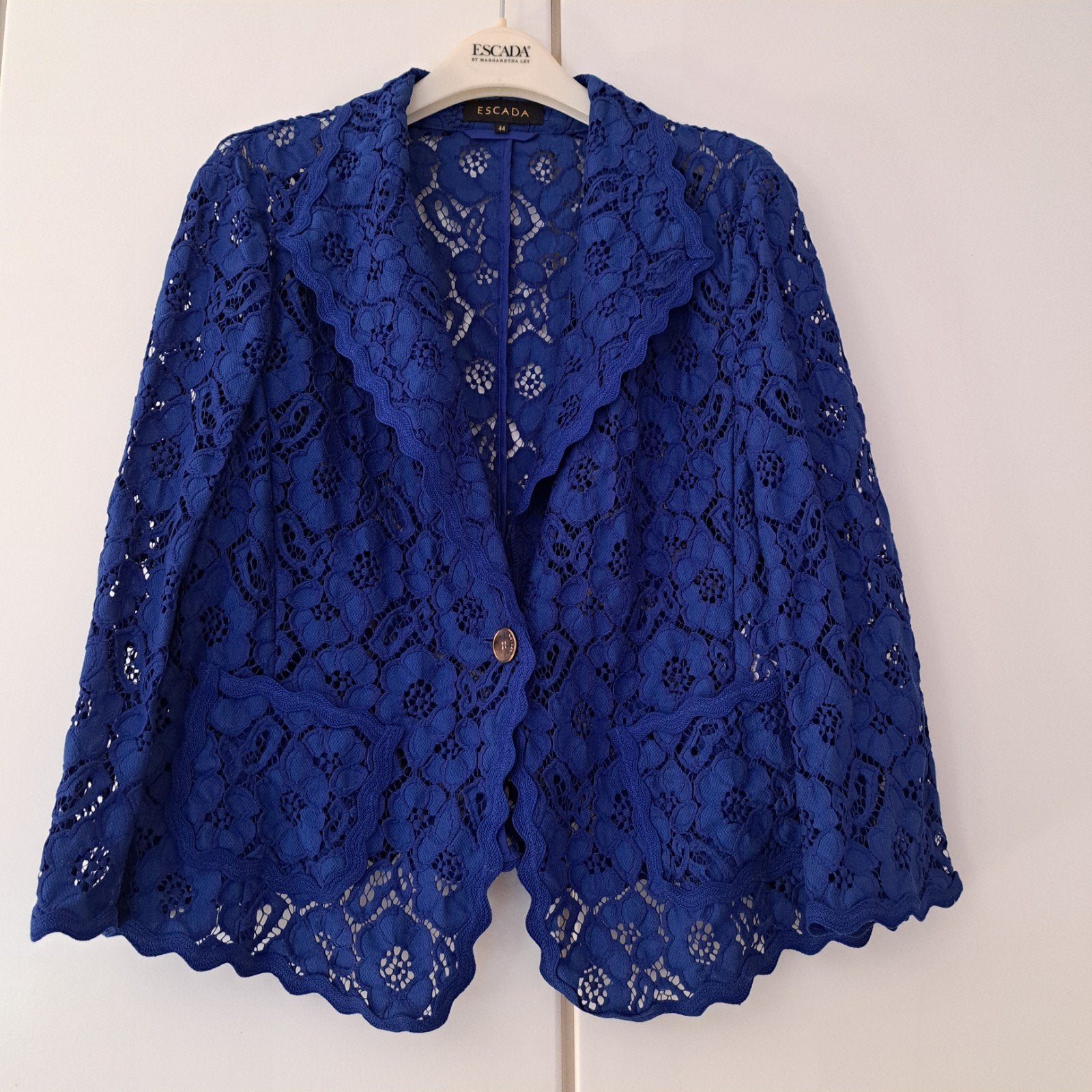 Nieuwe kanten blazer Escada koningsblauw maat 44, Kleding | Dames, Blauw, Maat 42/44 (L), Nieuw, Escada