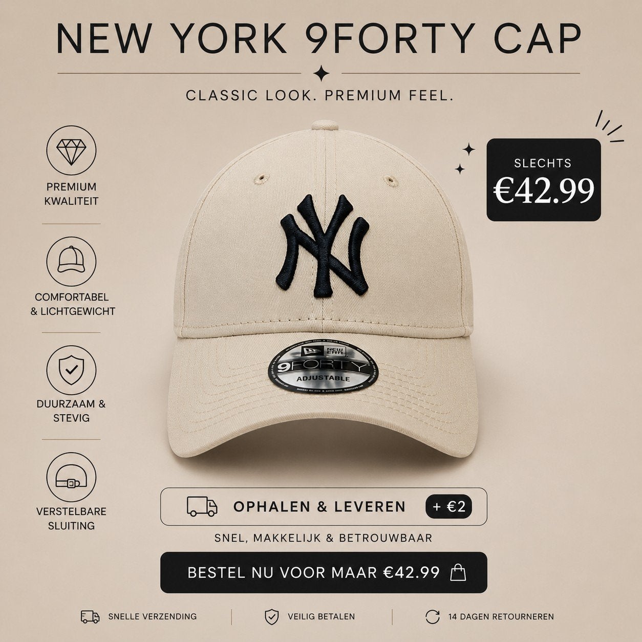 NY 9FORTY CAP, Ophalen
