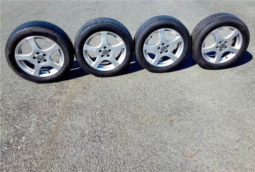 Roues 16" alu originales VW, Seat et Skoda, entraxe 5x100, Auto-onderdelen, Banden en Velgen, Ophalen, Gebruikt, 16 inch, Banden en Velgen