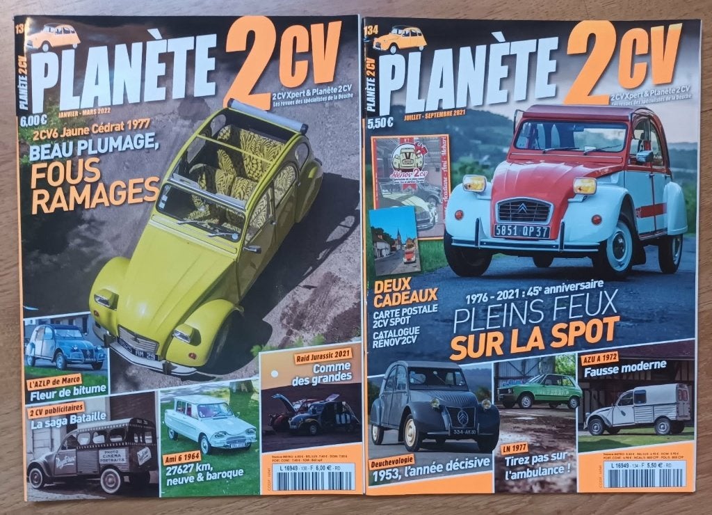 Revues "Planète 2cv", Enlèvement, Comme neuf, Citroën