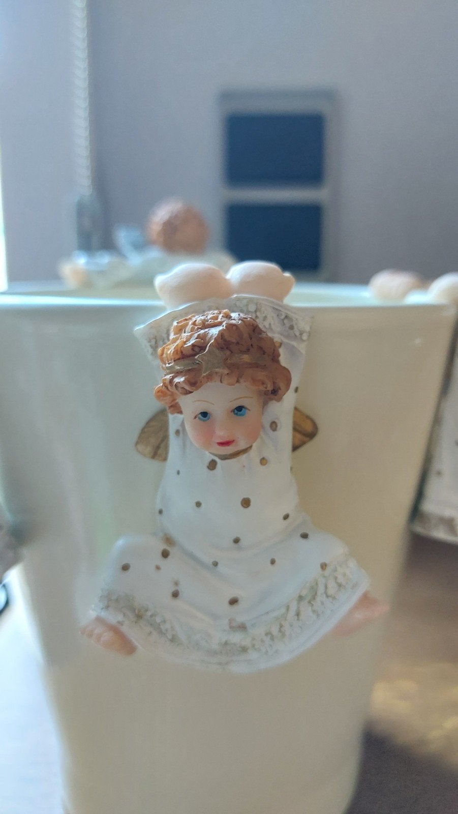 Set van 5 prachtige decoratieve engeltjes / pothangers, Ophalen of Verzenden, Zo goed als nieuw, Overige typen