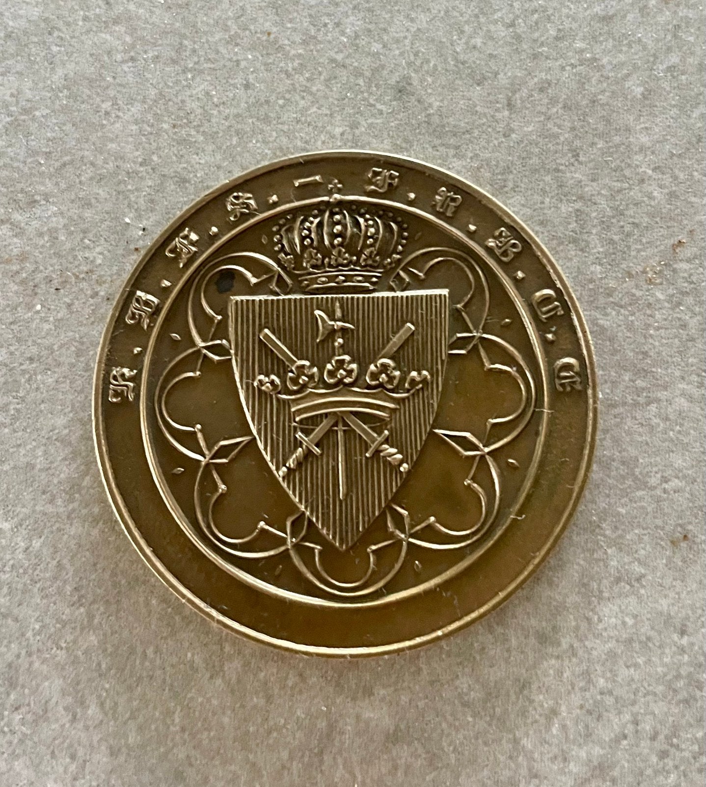 Medaille Belgische Schermfederatie 1988, Postzegels en Munten, Ophalen of Verzenden, België, Losse munt