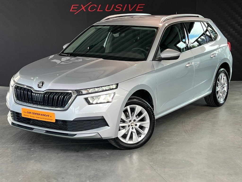 Skoda Kamiq 1.0 TSI Ambition DSG * Navigatie * ParkAssist, Auto's, Stof, Verwarmde buitenspiegels, 5 zetels, 3 cilinders