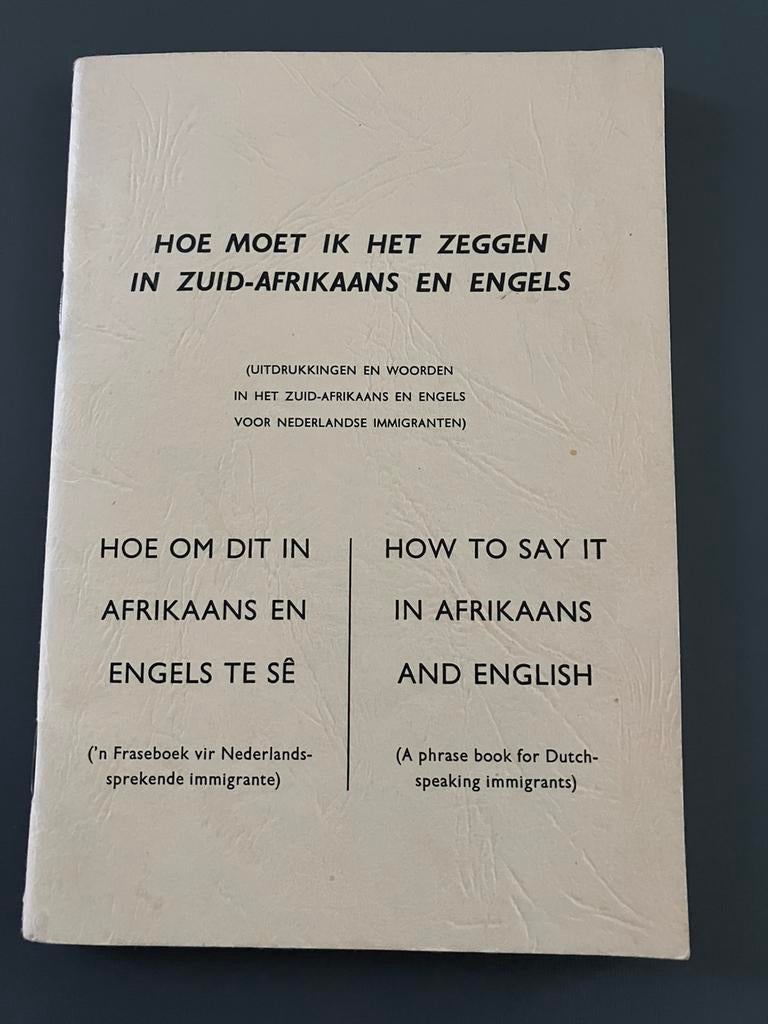 Hoe zeggen in Z-AFRIKAANS & ENGELS., Livres, Langue | Langues Autre, Enlèvement ou Envoi, Comme neuf