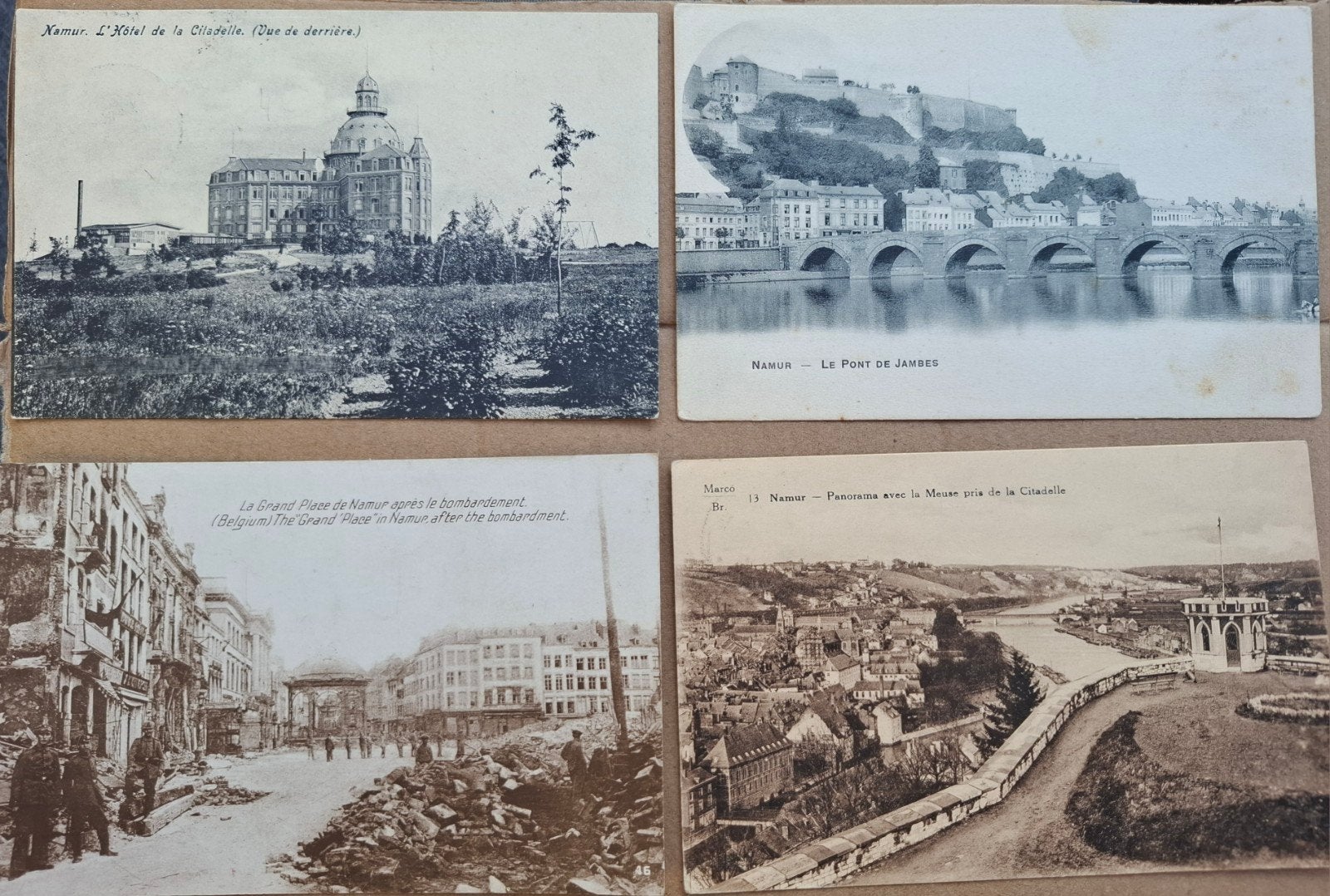 Namen. Set van 4 ansichtkaarten, Verzamelen, Ophalen of Verzenden, Namen